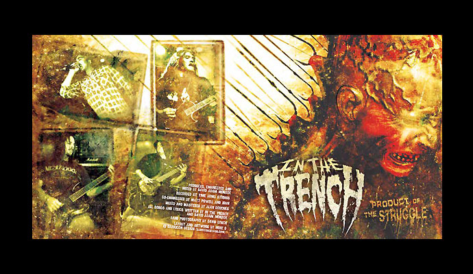 In The Trench "Product Of The Struggle" Cover / Booklet Back Cover