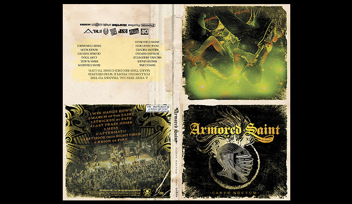 Armored Saint "Carpe Noctum" Digipack Layout / Metal Blade Records