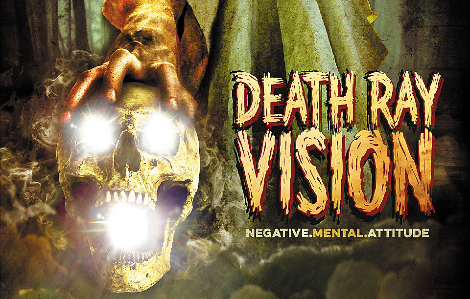 Death Ray Vision "NMA" Logo, CD, 3D Vinyl, Shirt and Stickers / Bullet Tooth Records 