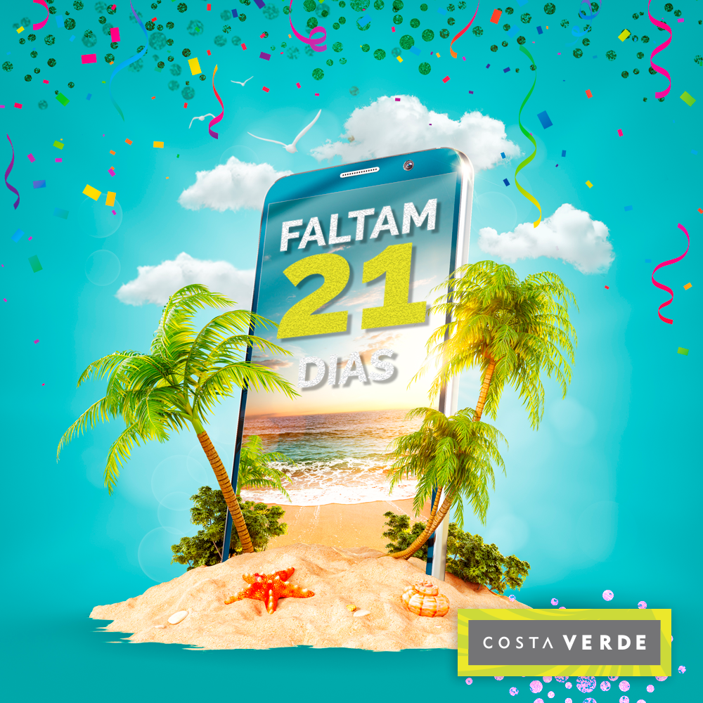 Já podemos começar a contagem regressiva? 🤩 Faltam 21 dias para o feriado mais esperado do ano! Antecipe seu carnaval dos sonhos com a Costa Verde e viaje tranquilamente. 🎉