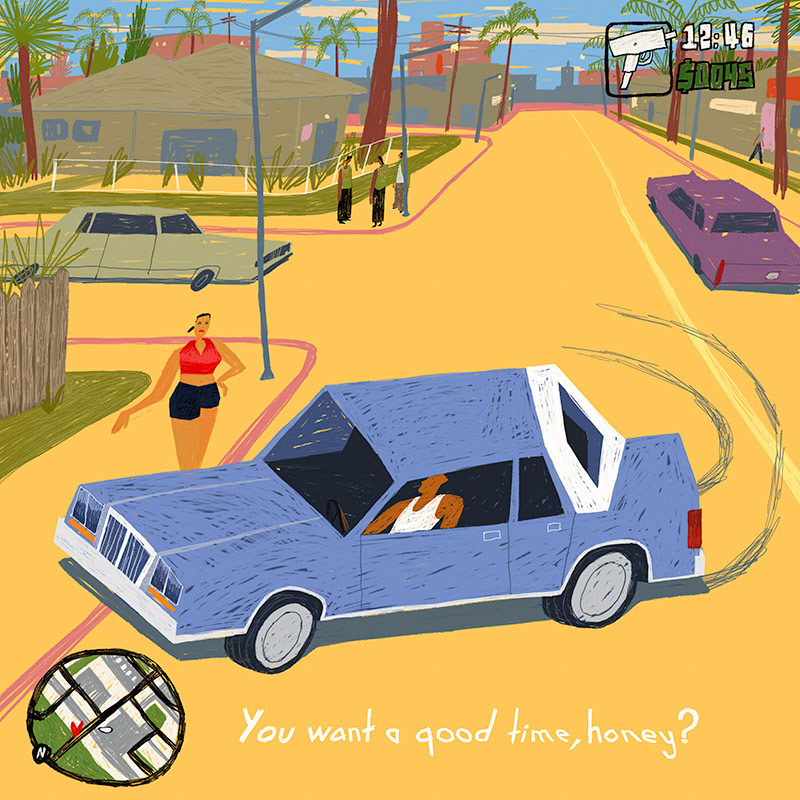 San Andreas"Need time honey?"