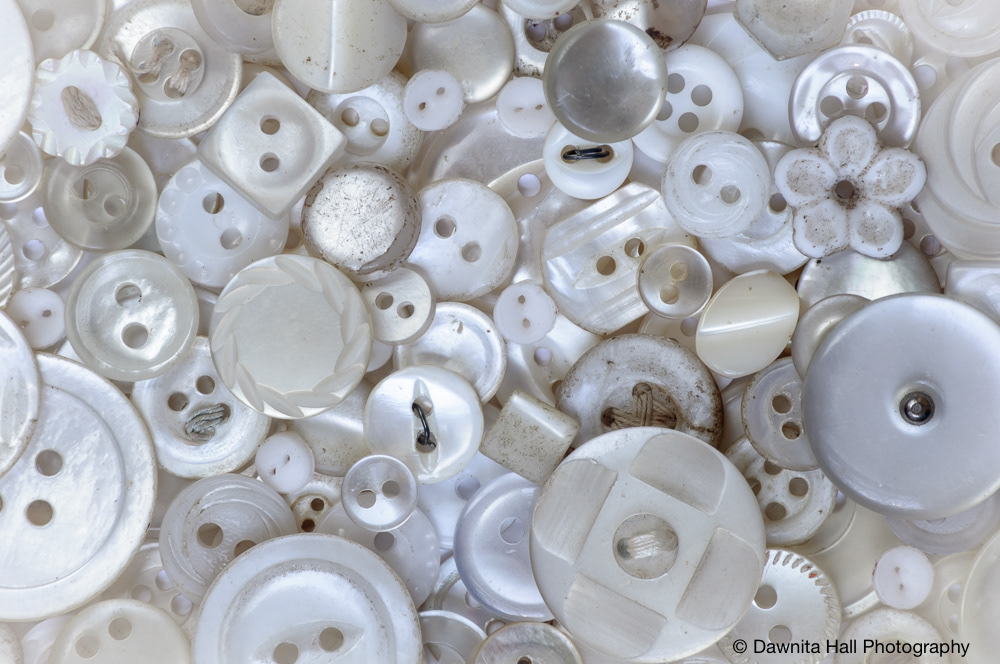 White buttons