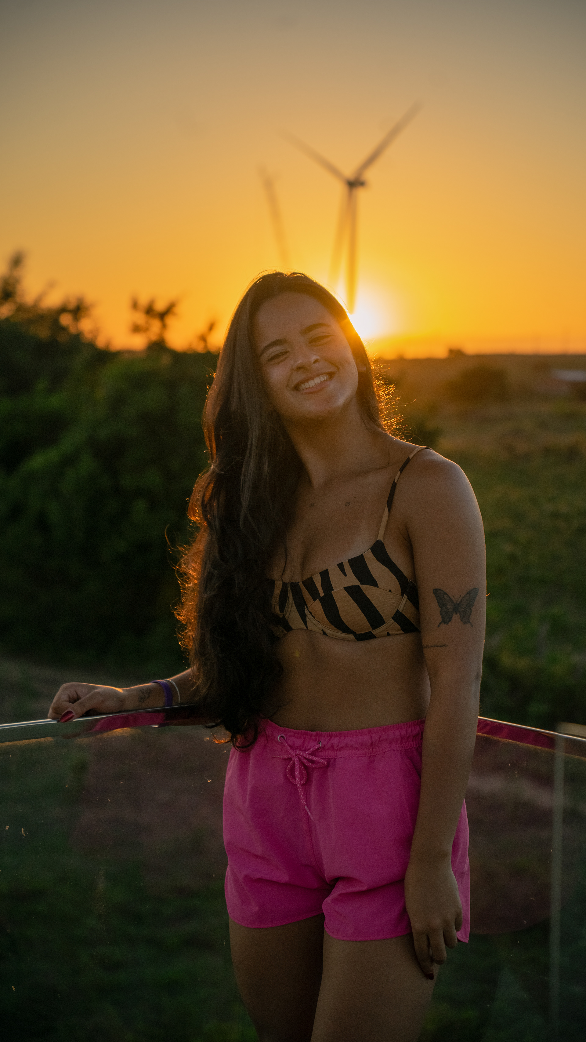 Retrato em ambiente aberto