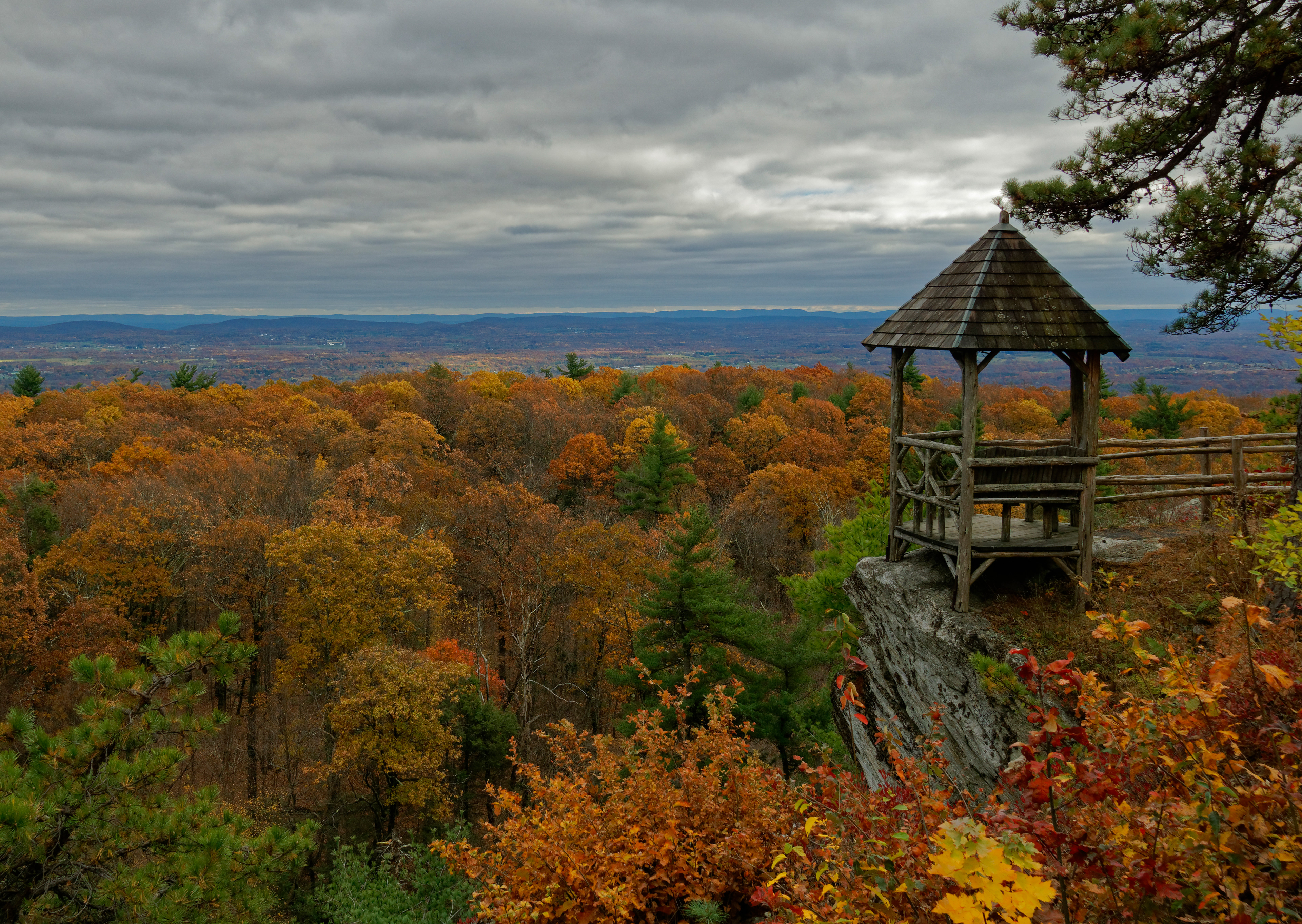 Mohonk Summer House in Autumn