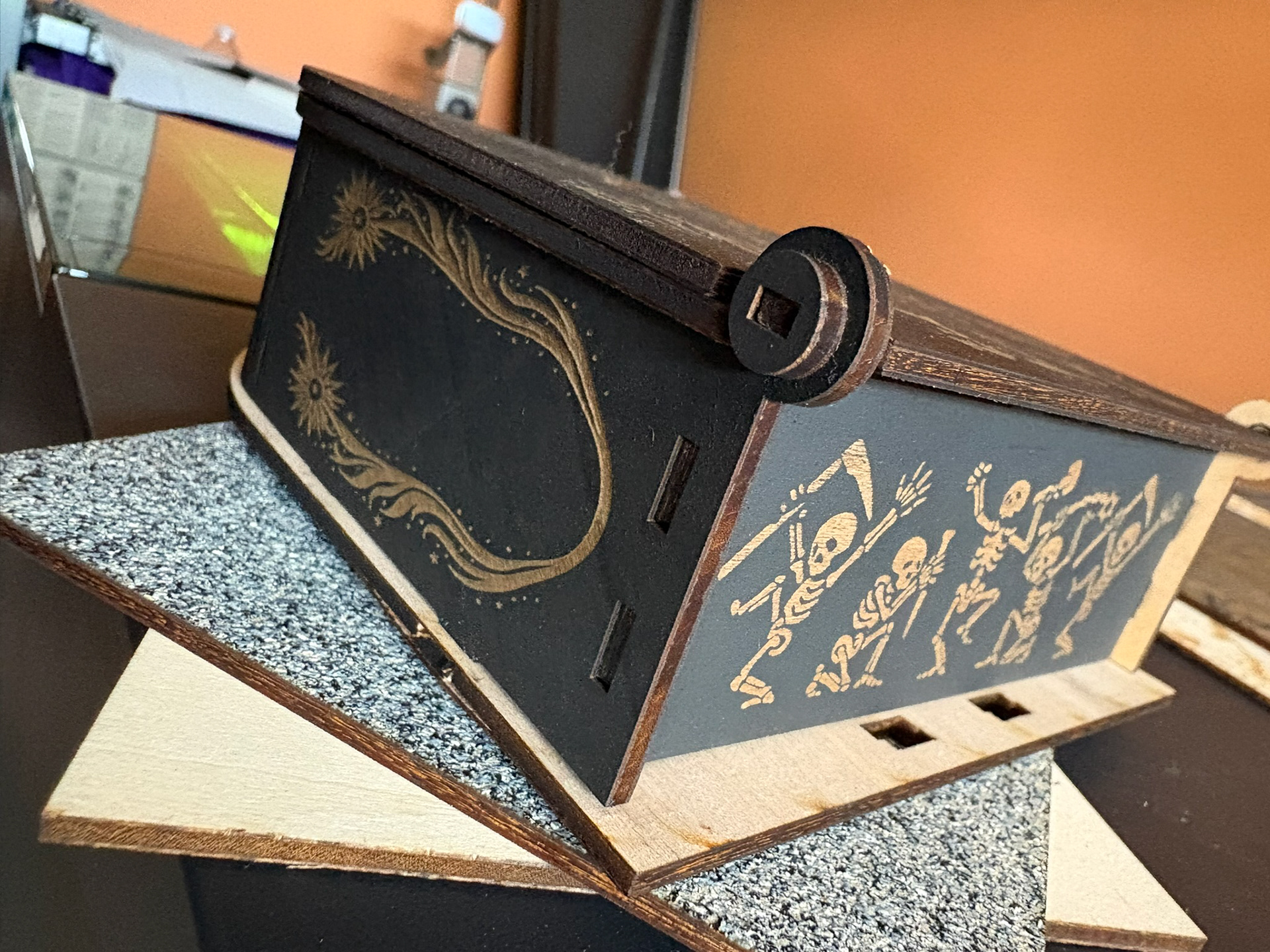 side of dice roll box