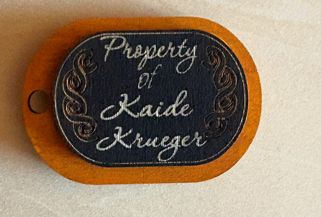 Small tag for a client