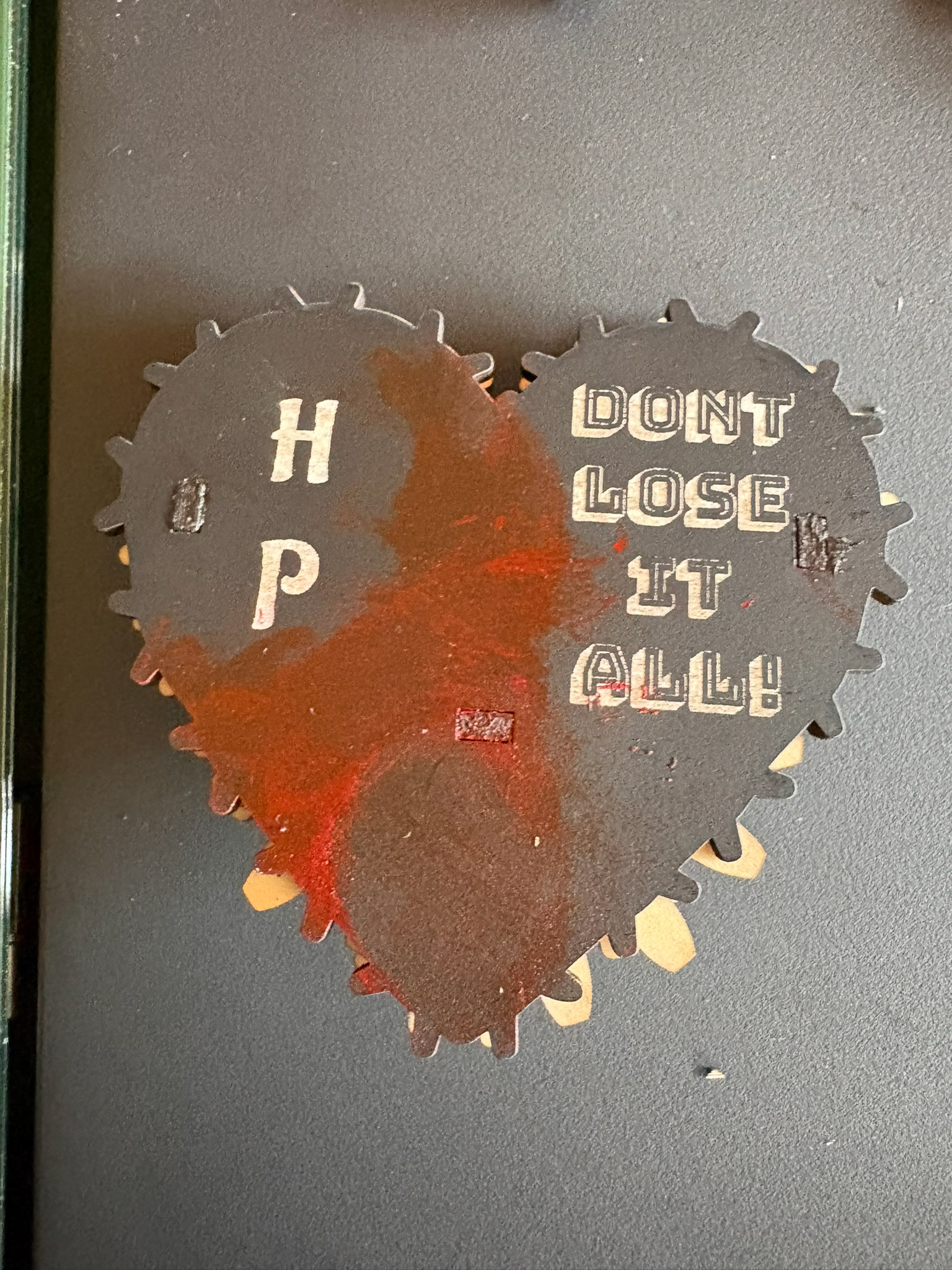Back of the HP tracker