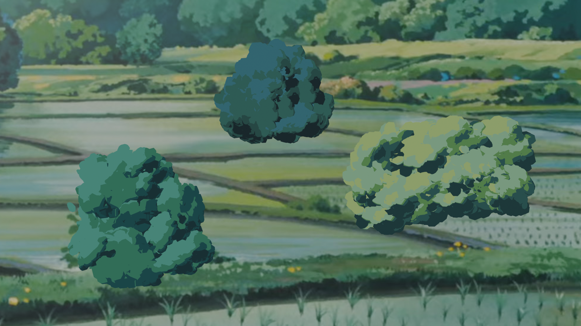 Ghibli Tree 3D Study