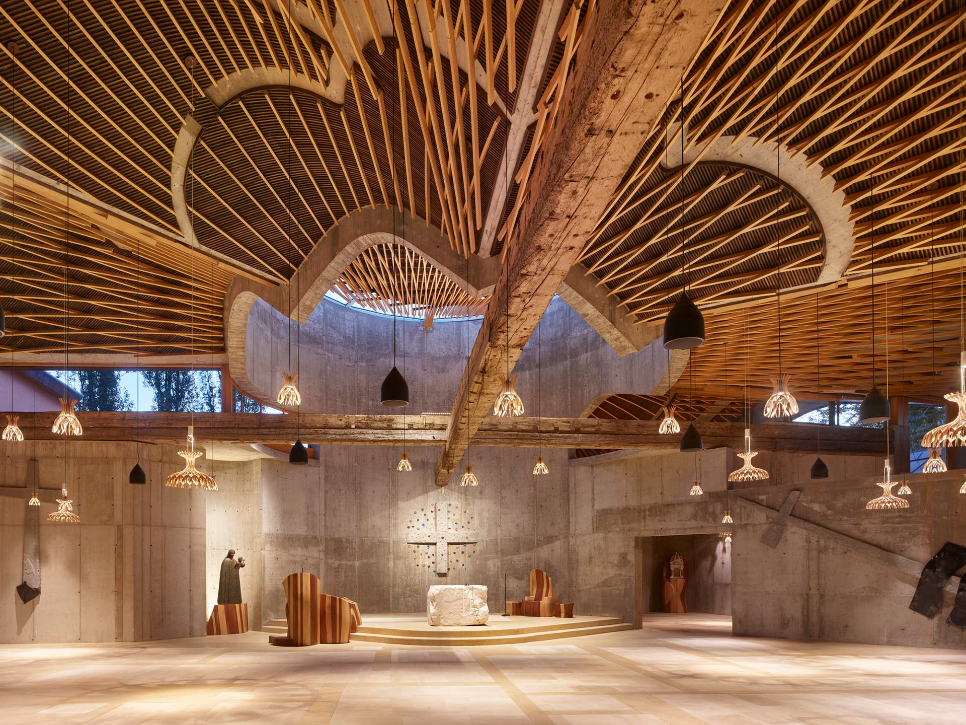 Church Interior - Photography: © Roland Halbe