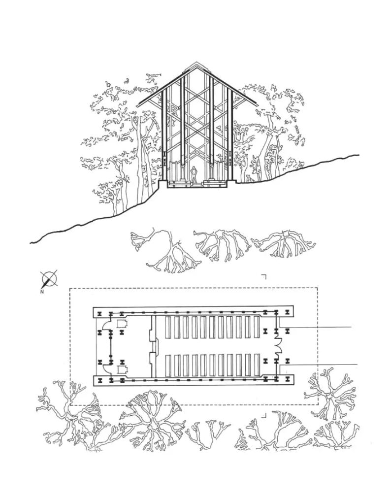 Plan & Section - © E. Fay Jones