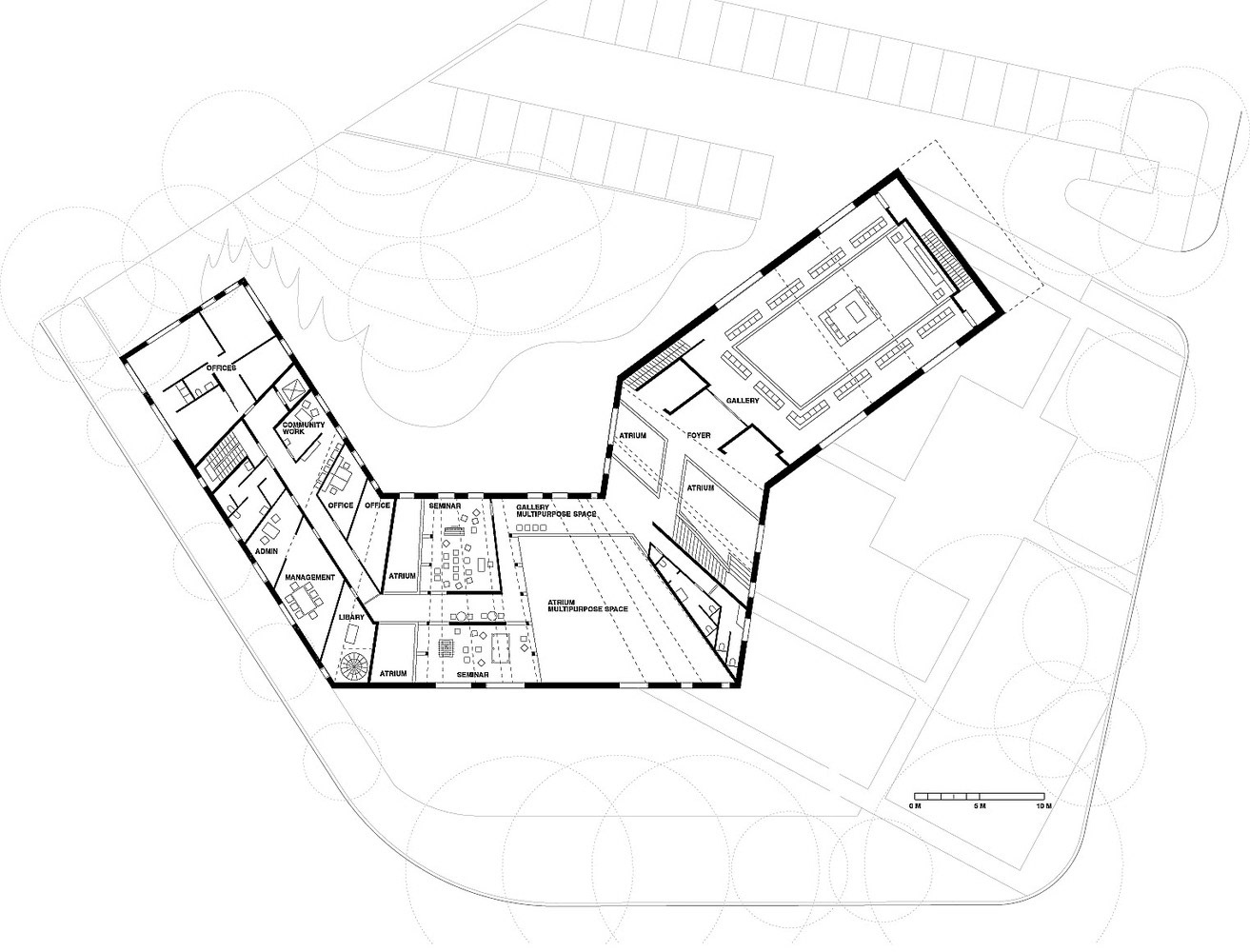First Floor Plan - © Manuel Herz Architects