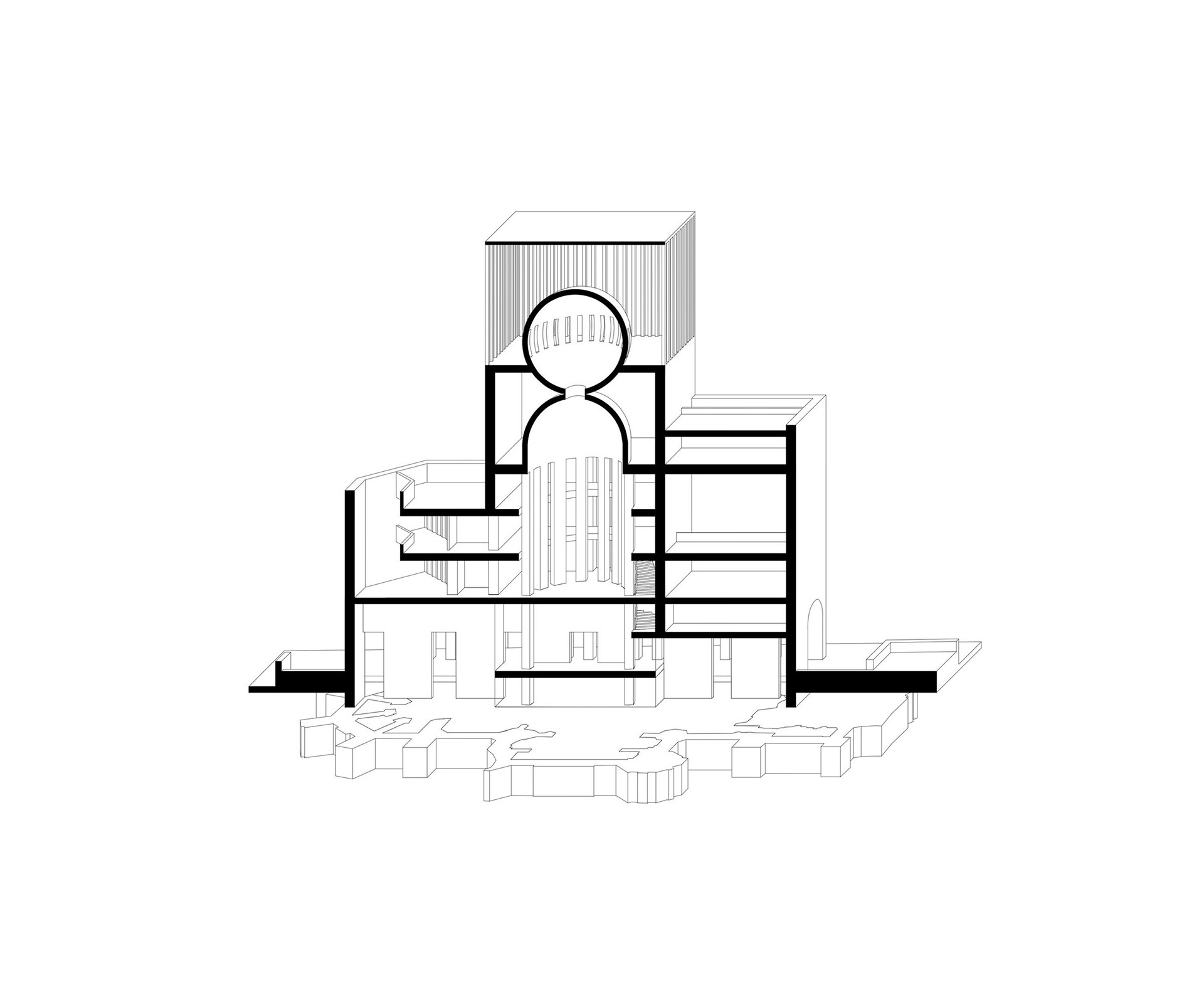 Section Perspective - © KUEHN MALVEZZI