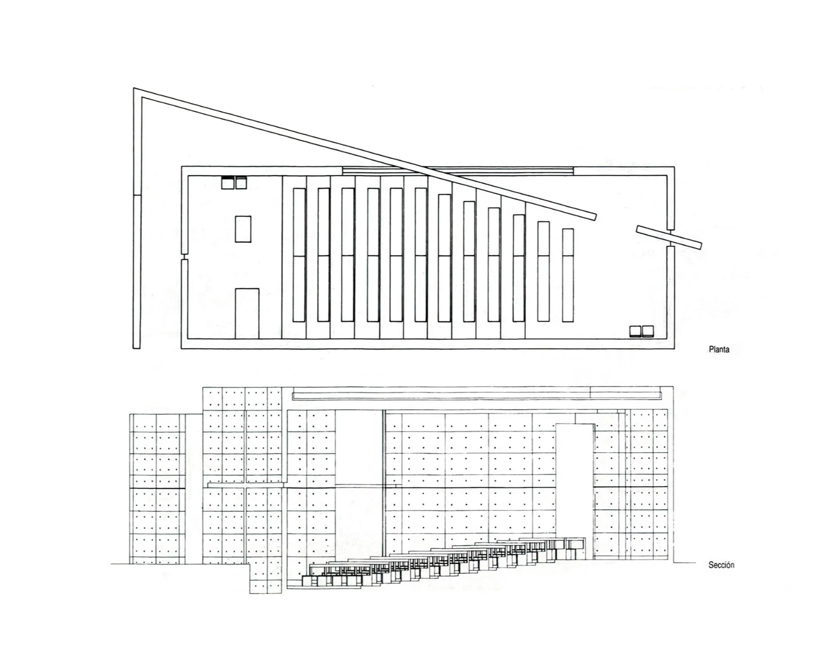 Plan & Elevation - © Tadao Ando