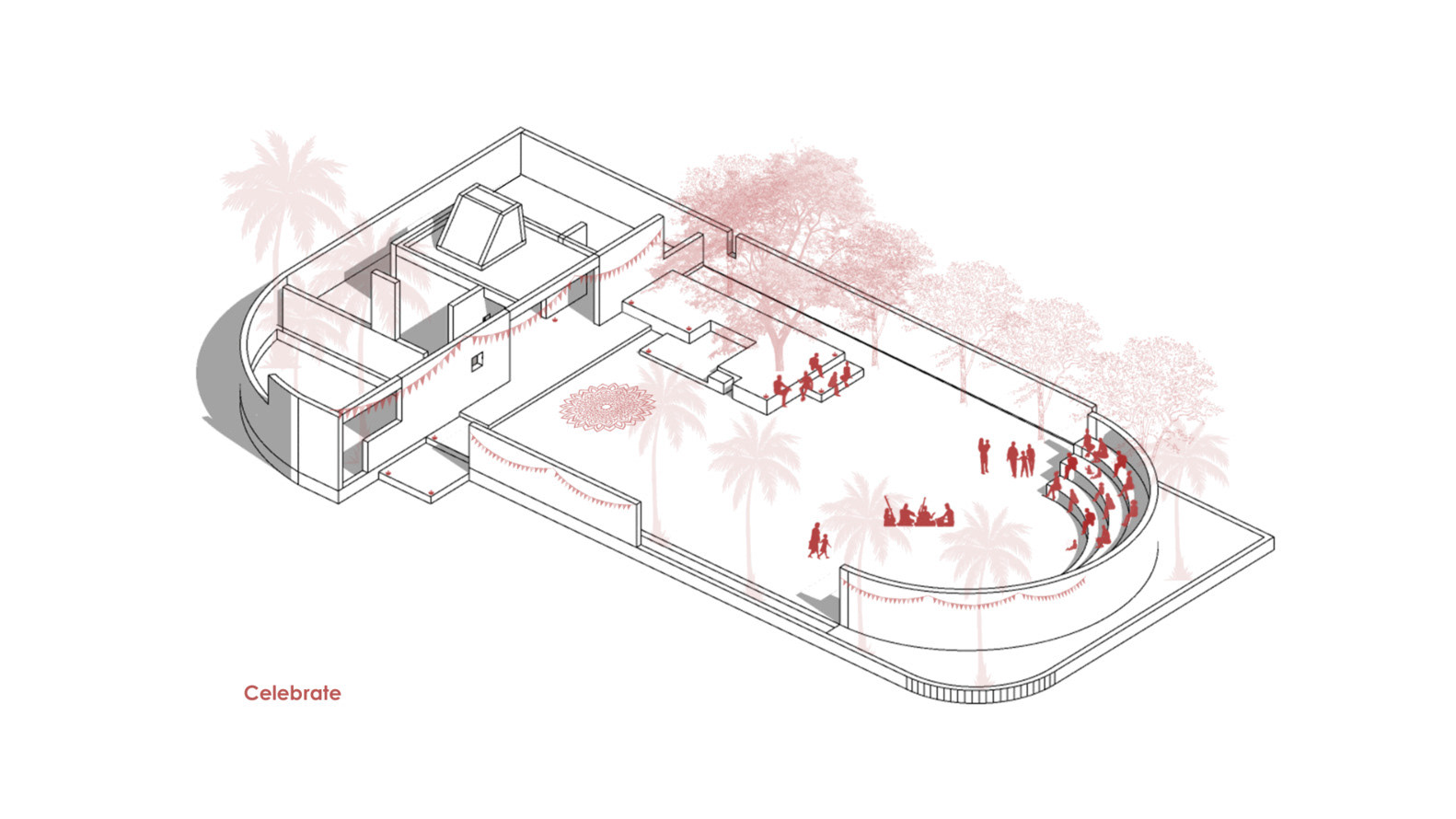 Axonometric - © Karan Darda Architects