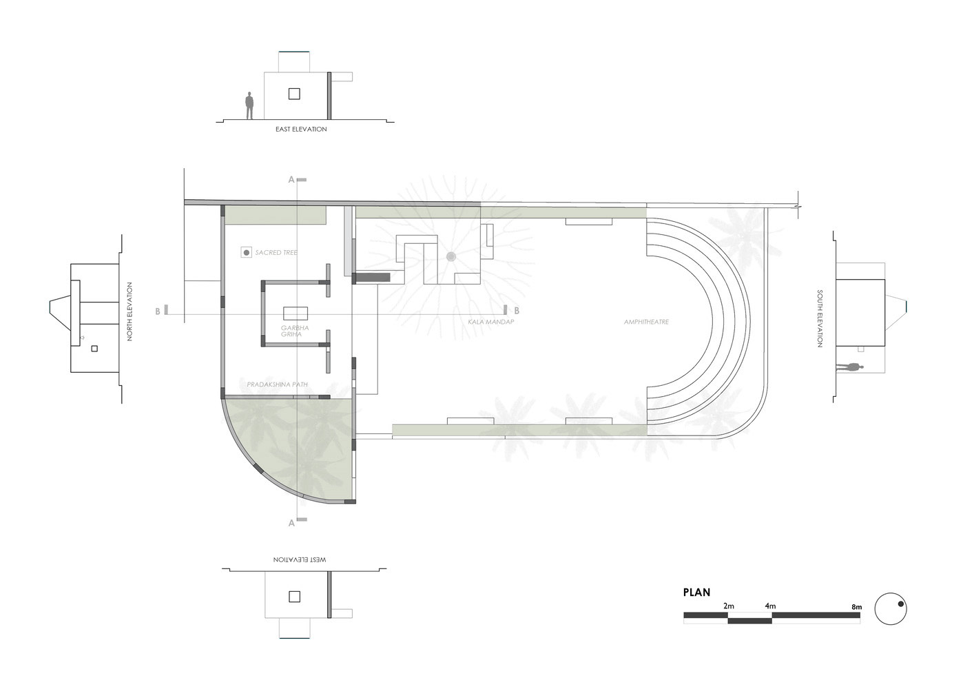 Ground Floor Plan - © Karan Darda Architects