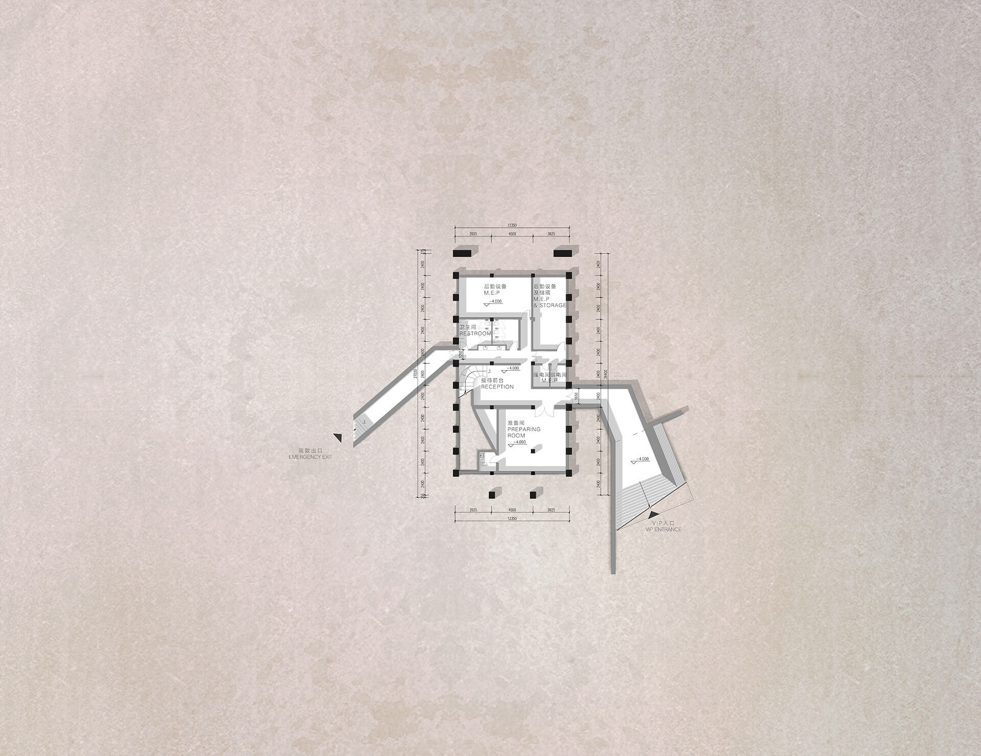 Basement Floor Plan - © Büro Ziyu Zhuang