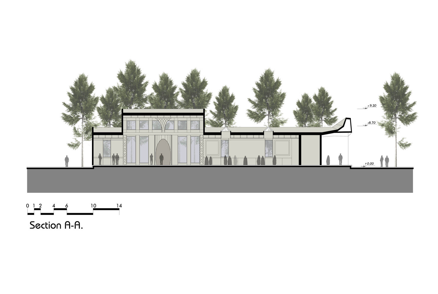Section - © Paya Payrang Architectural Group