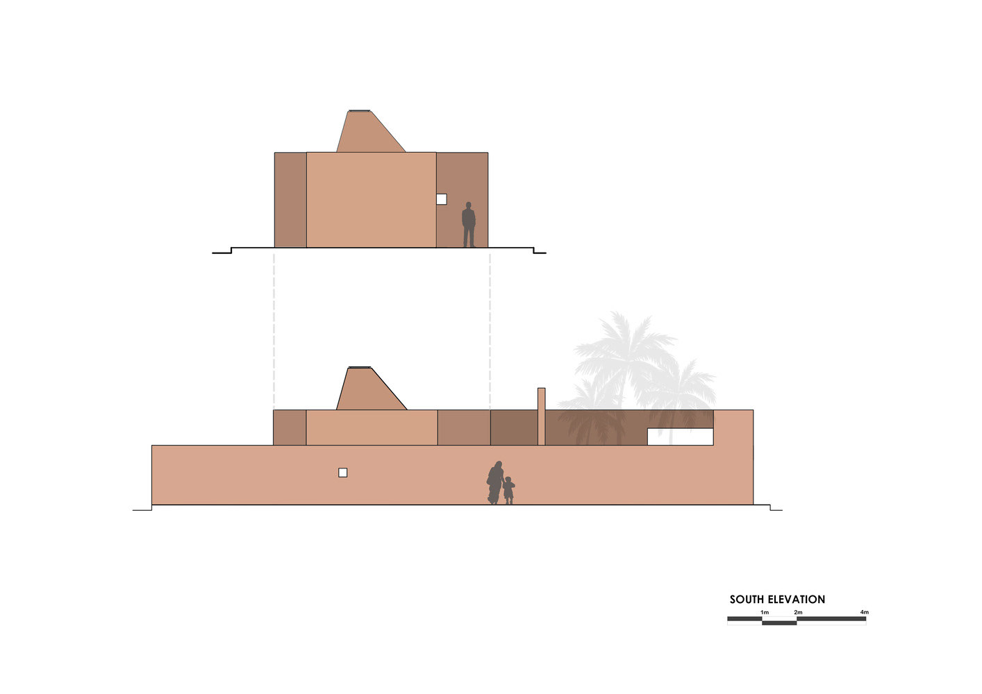 Elevations - © Karan Darda Architects