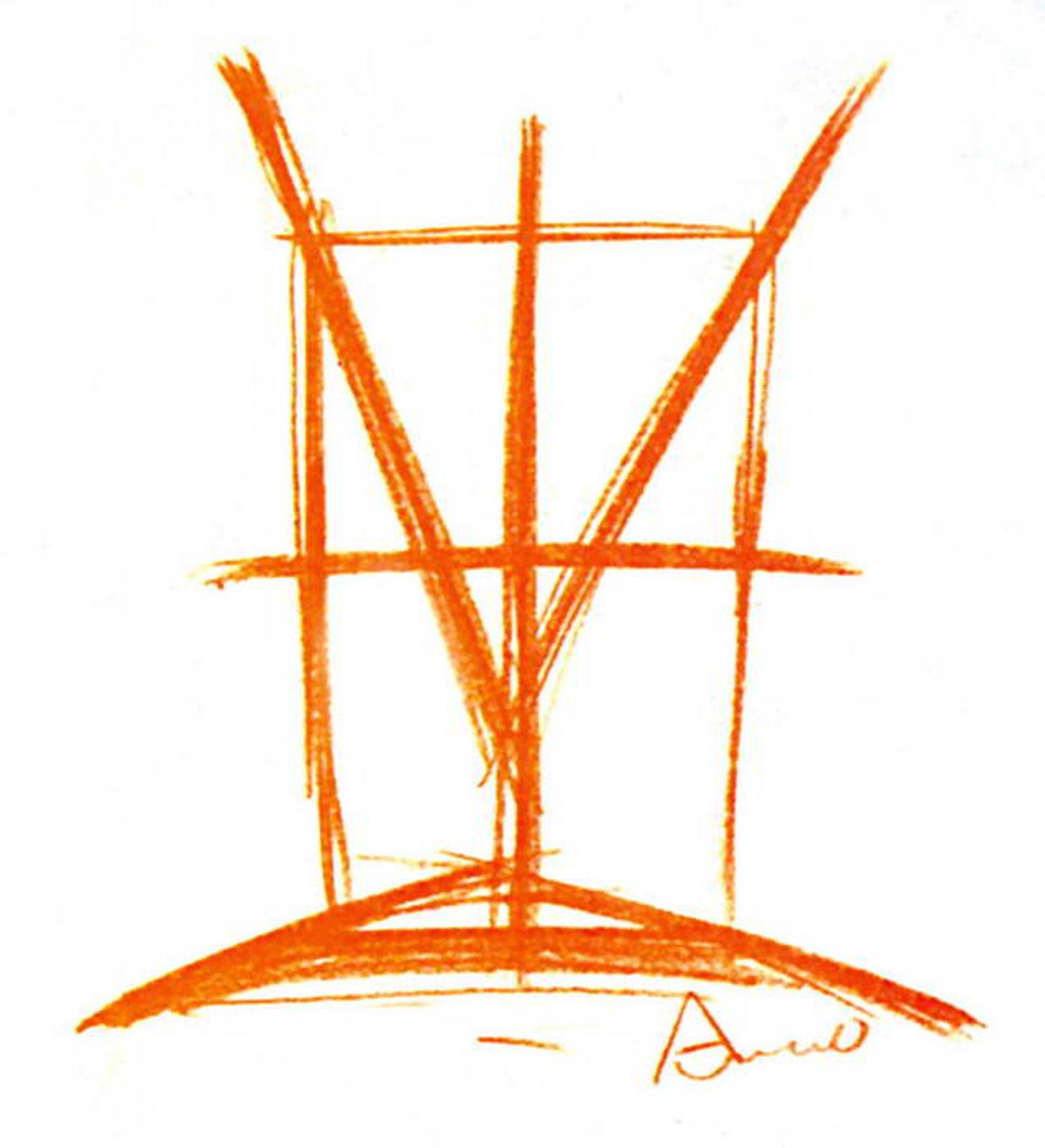 Conceptual Sketch - Sketch: © Tadao Ando