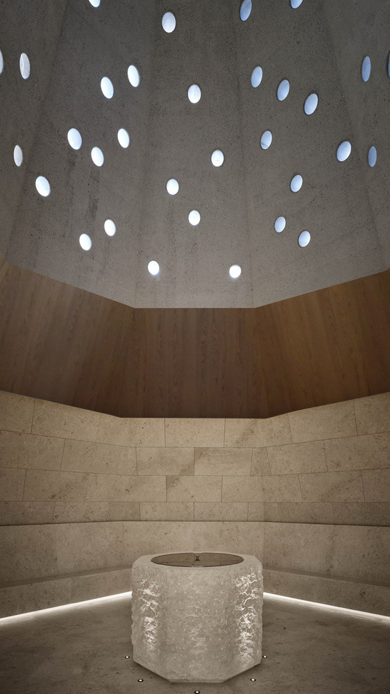 baptistery INTERIOR - Photography: © Dror Baldinger & Arwa Alhati
