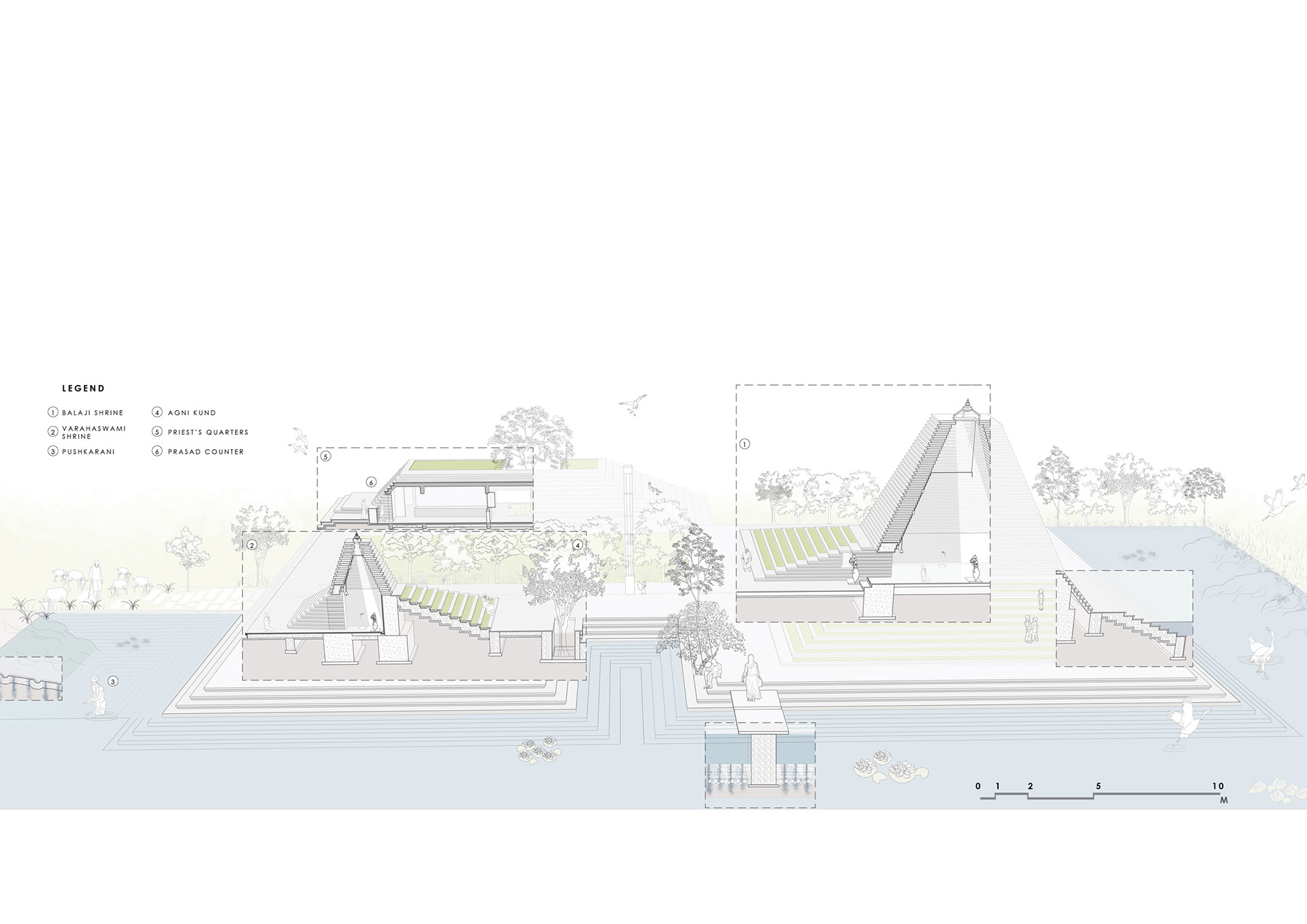 Perspective Section - © Sameep Padora & Associates