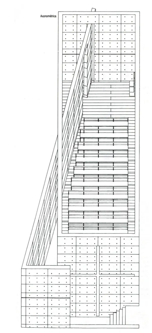 Axonometric View - © Tadao Ando