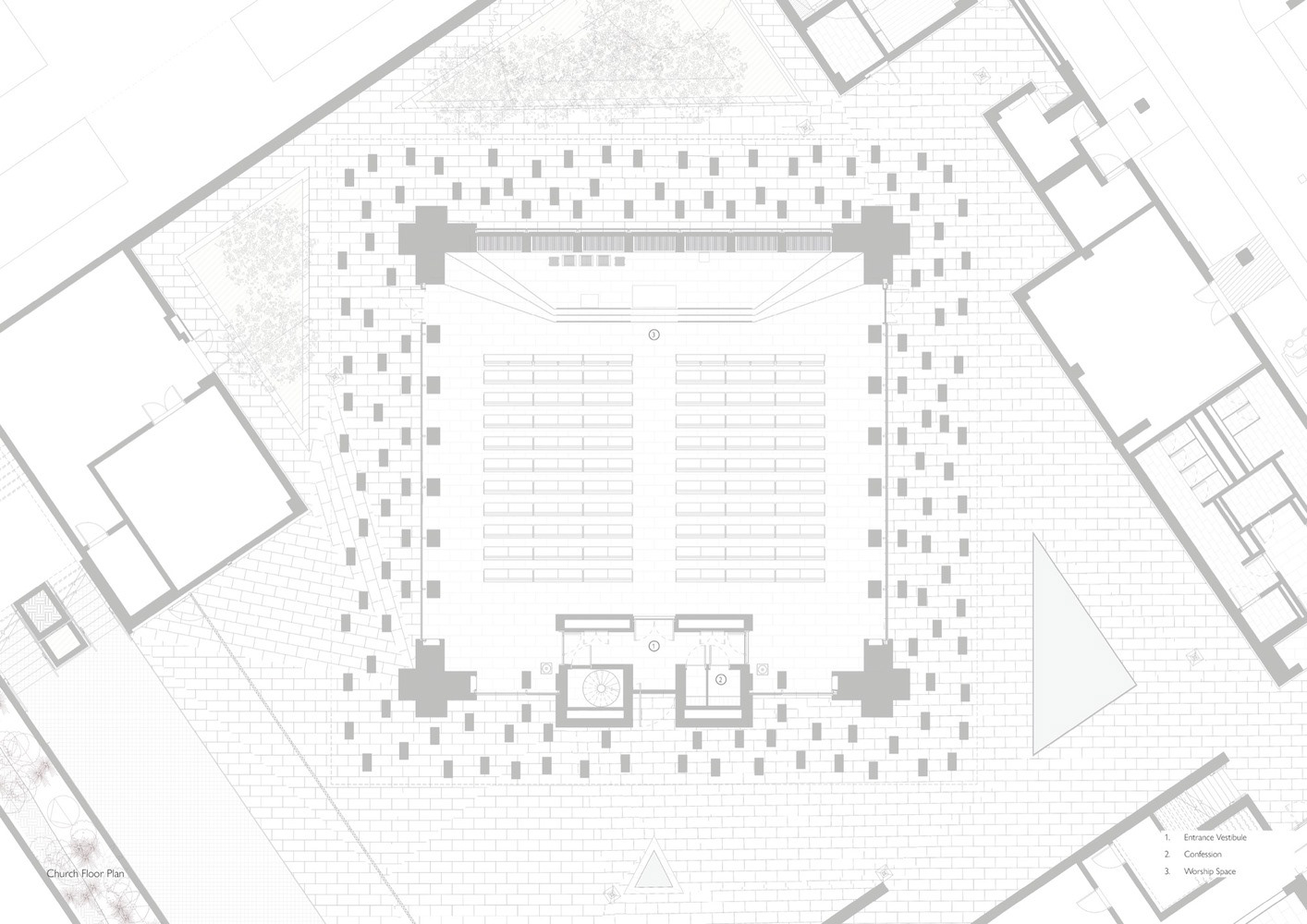 Church Floor Plan - © Adjaye Associates
