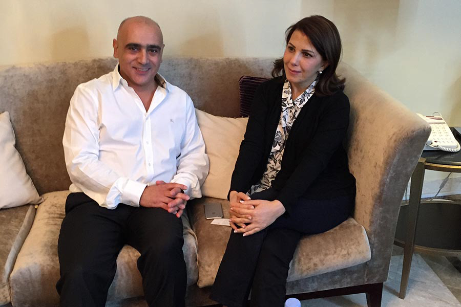 Majida Al Roumi during her preparations for a concert in Jordan