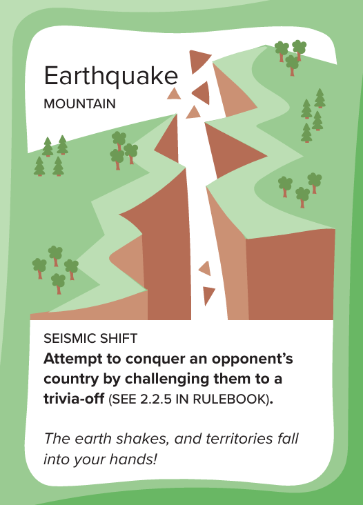 Natural Disaster card