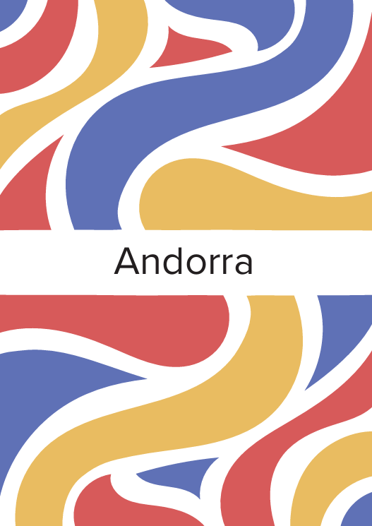 Country card example: Andorra (back)