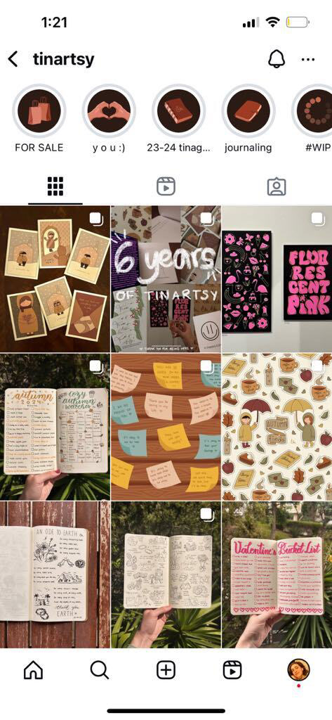 Tinartsy on Instagram