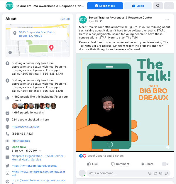 Facebook - STARt Here Campaign