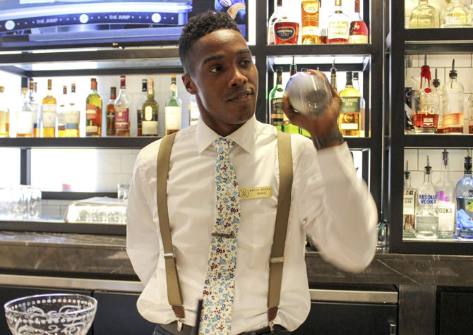 Darren Price, bartender at The Watermark Hotel's bar The Gregory