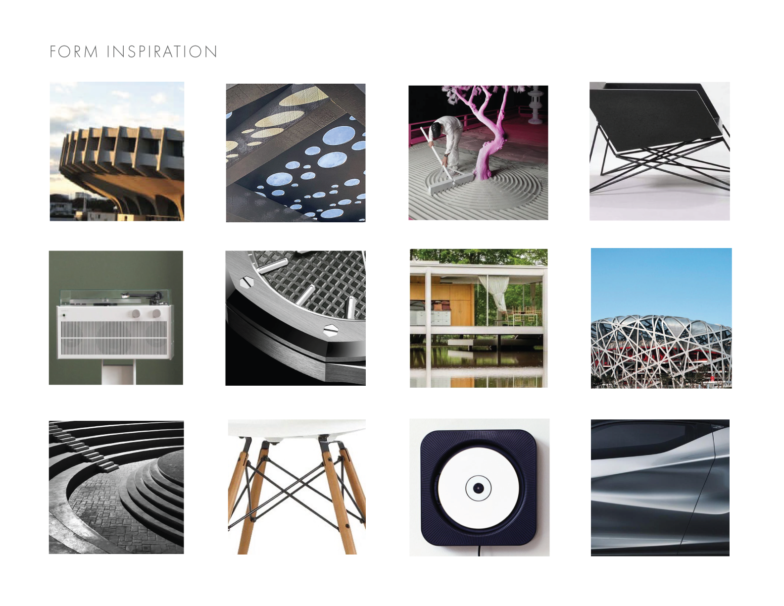 Mood + Form Board for Initial Concepts