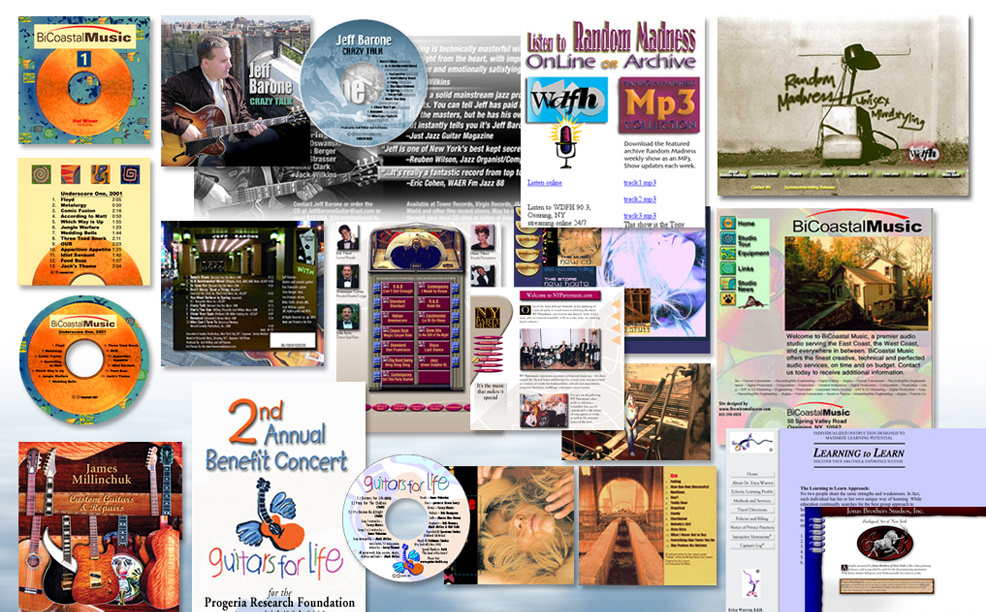 Promotional: entertainment, recording industry, radio, packaging, web, cross media