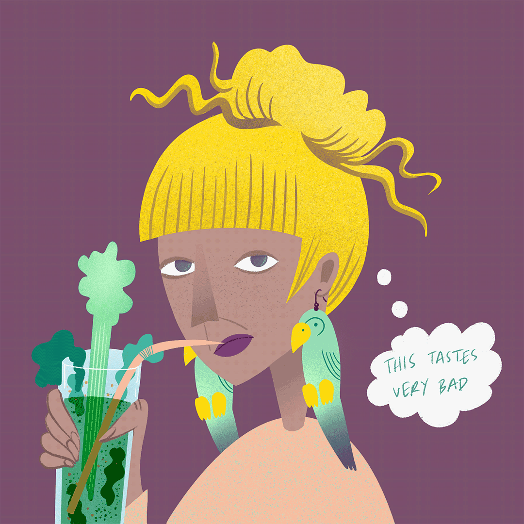 Juice. Fun with Faces challenge piece.