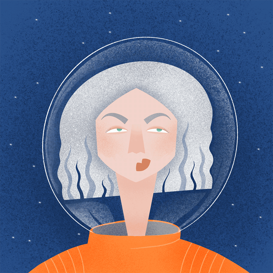 Space. Fun with Faces challenge piece.