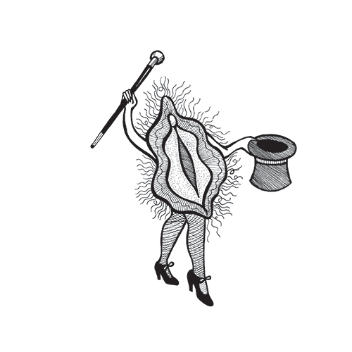 Tap dancing vagina. Illustrations for Laura Bates' Girl Up