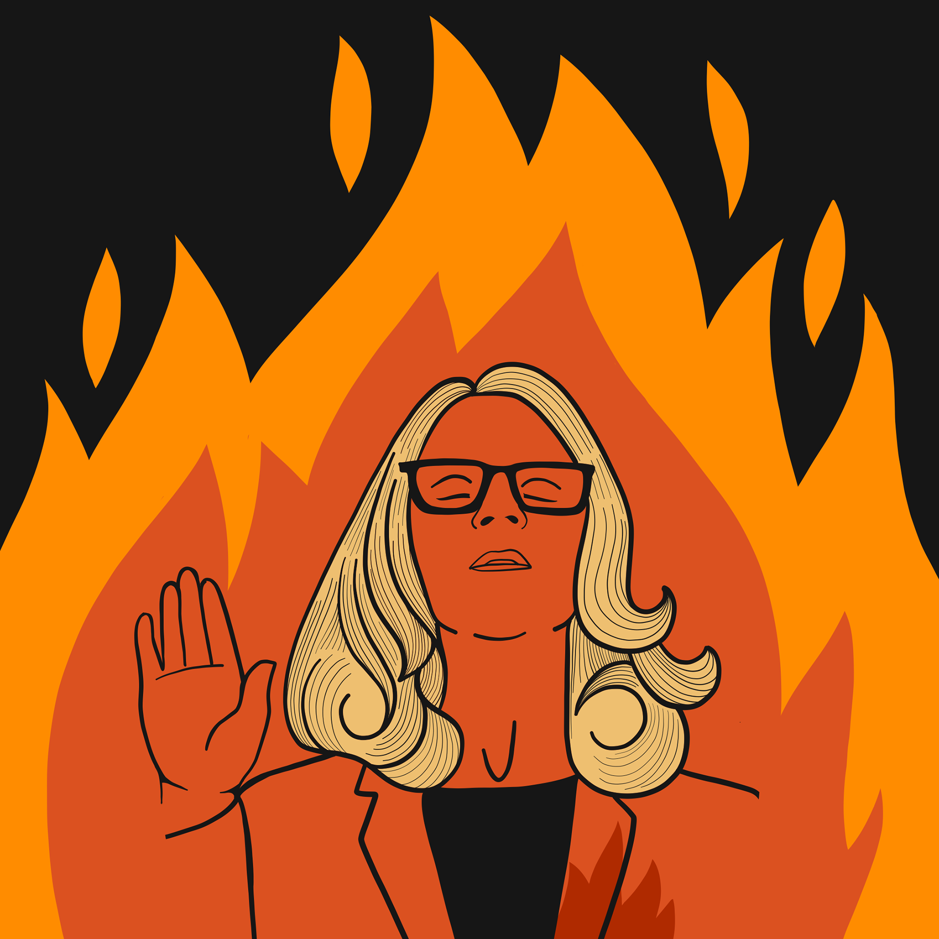 Tranquil - Dr Blazey Ford keeping her cool.