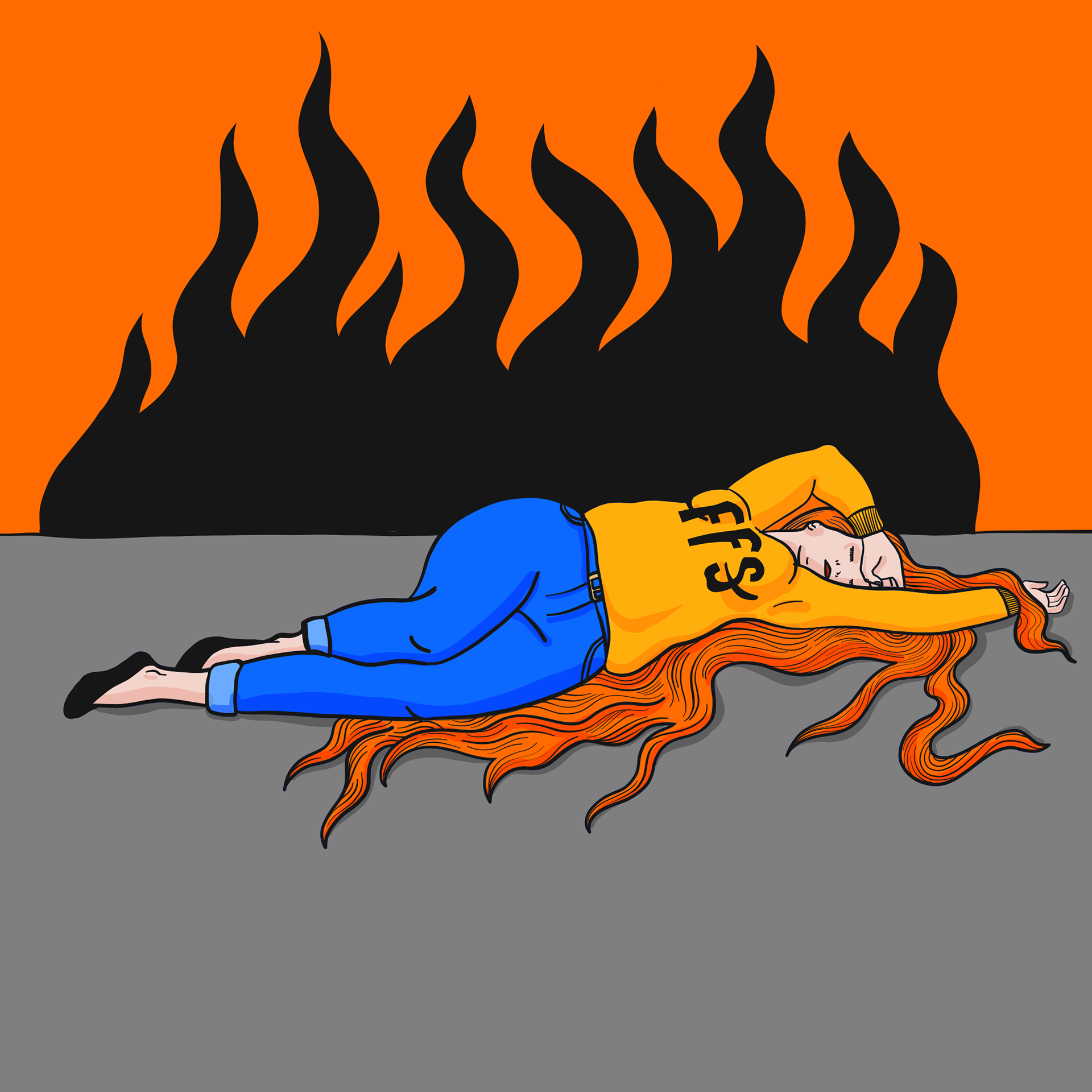 Exhausted - After Alexandre Cabanel