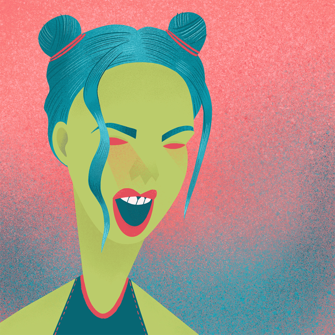 Lasers. Fun with Faces challenge piece.