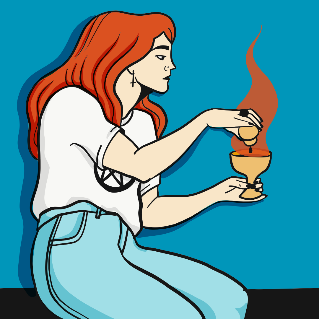 Spell - After Evelyn de Morgan