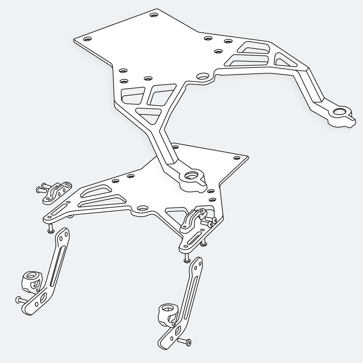 Airframe Line Vector - Skydio Drone