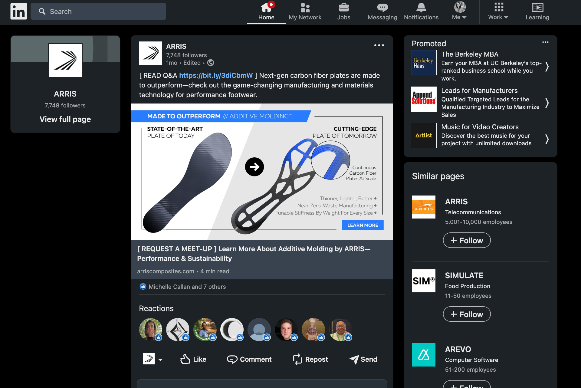 LinkedIn Paid Ad - Graphics for Q&A for ARRIS Blog Post