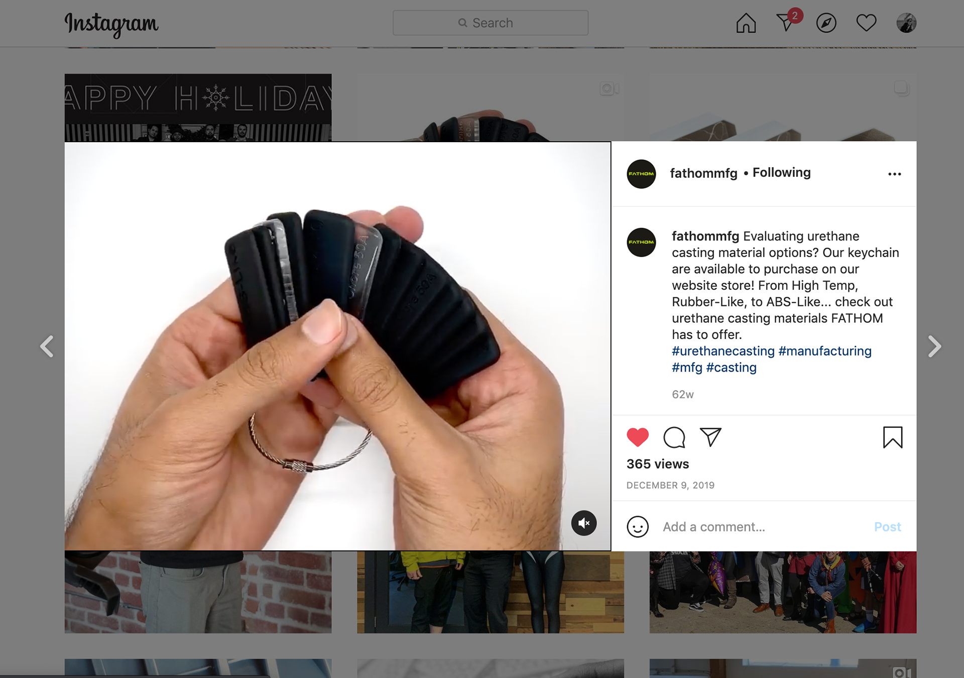 Video Creation: Material Samples for Specific Technology