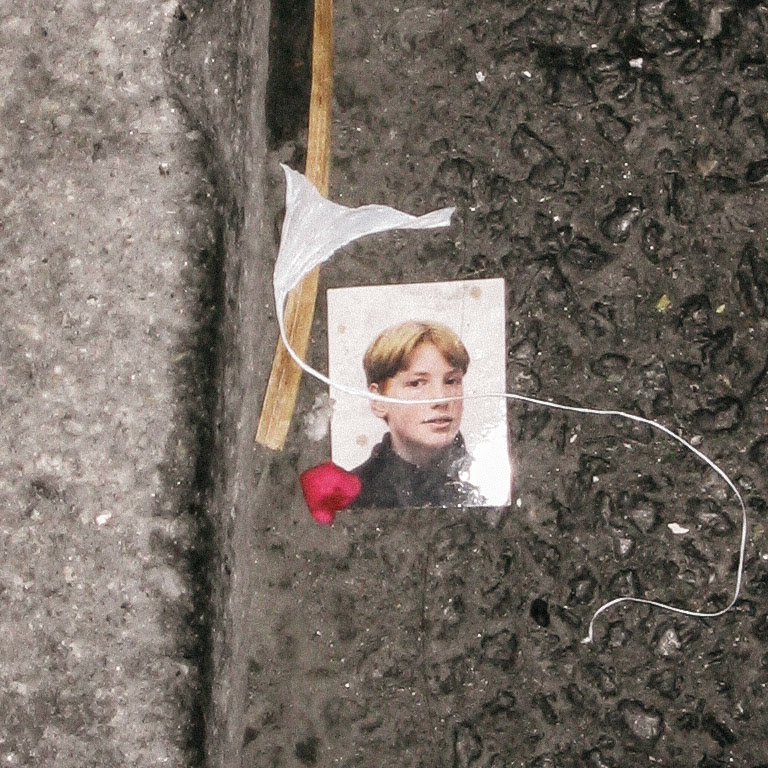 Found photo in gutter
