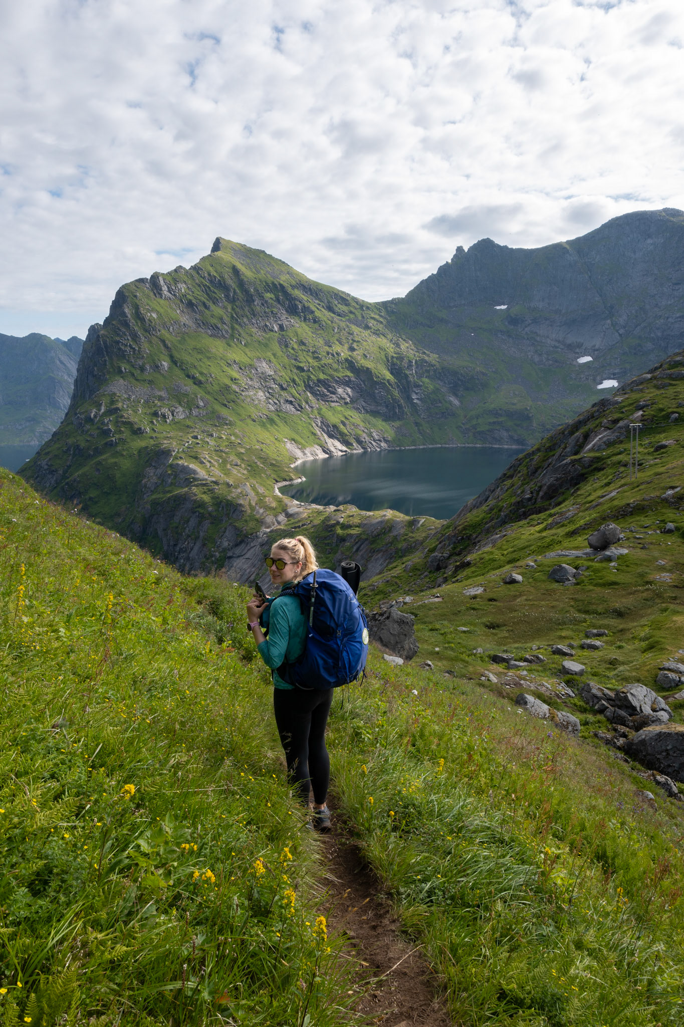 After breaking down the tent at the base, we hiked up to our final peak - Munken - at 797m. We were exhausted after hiking 3 mountains in just over 24 hours, but the views were stunning.