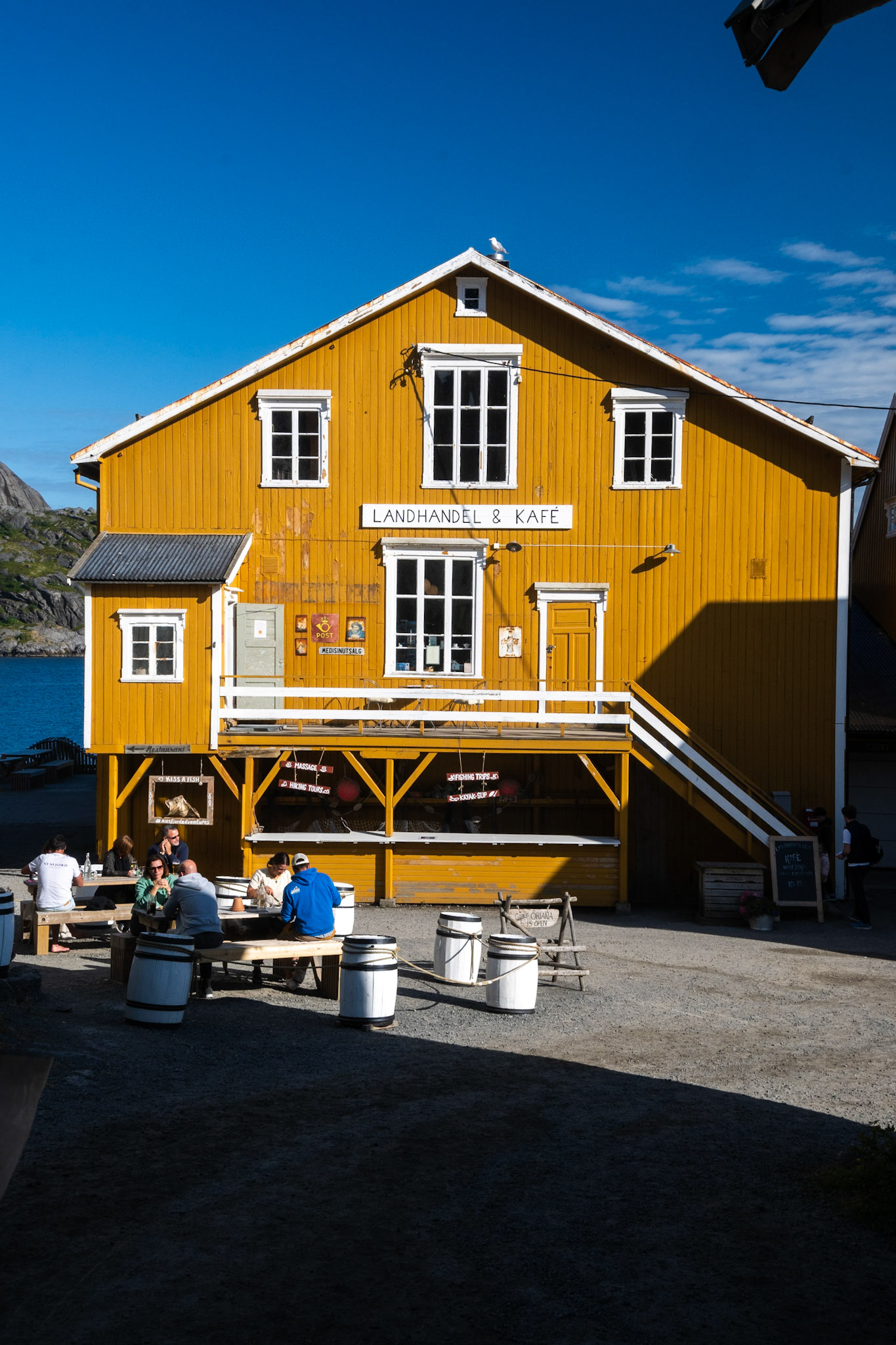Nusfjord is an old fishing village owned by one landowner. The majority of the smaller fishing villages appear to be owned by one individual or family and passed down through each generation. However, in Nusfjord the bakery is owned and run by a woman who grew up in town and convinced the landowner to sell her the building. The cinnamon buns here were the best we had in Norway.