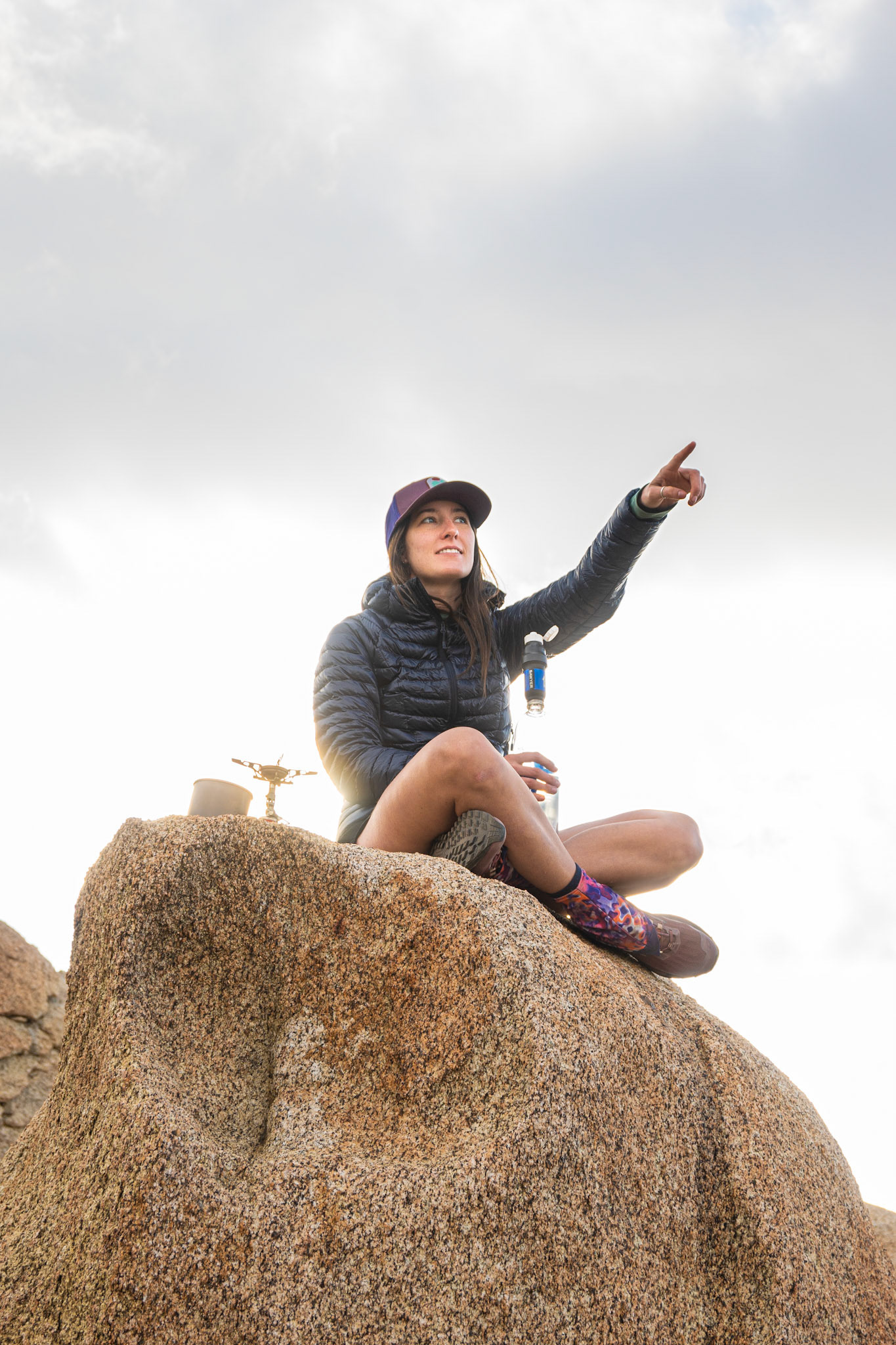 Thru-hiker named Sarah. Bumped into each other several times in SoCal, and again in Etna before we had to skip to Seiad Valley due to fires.