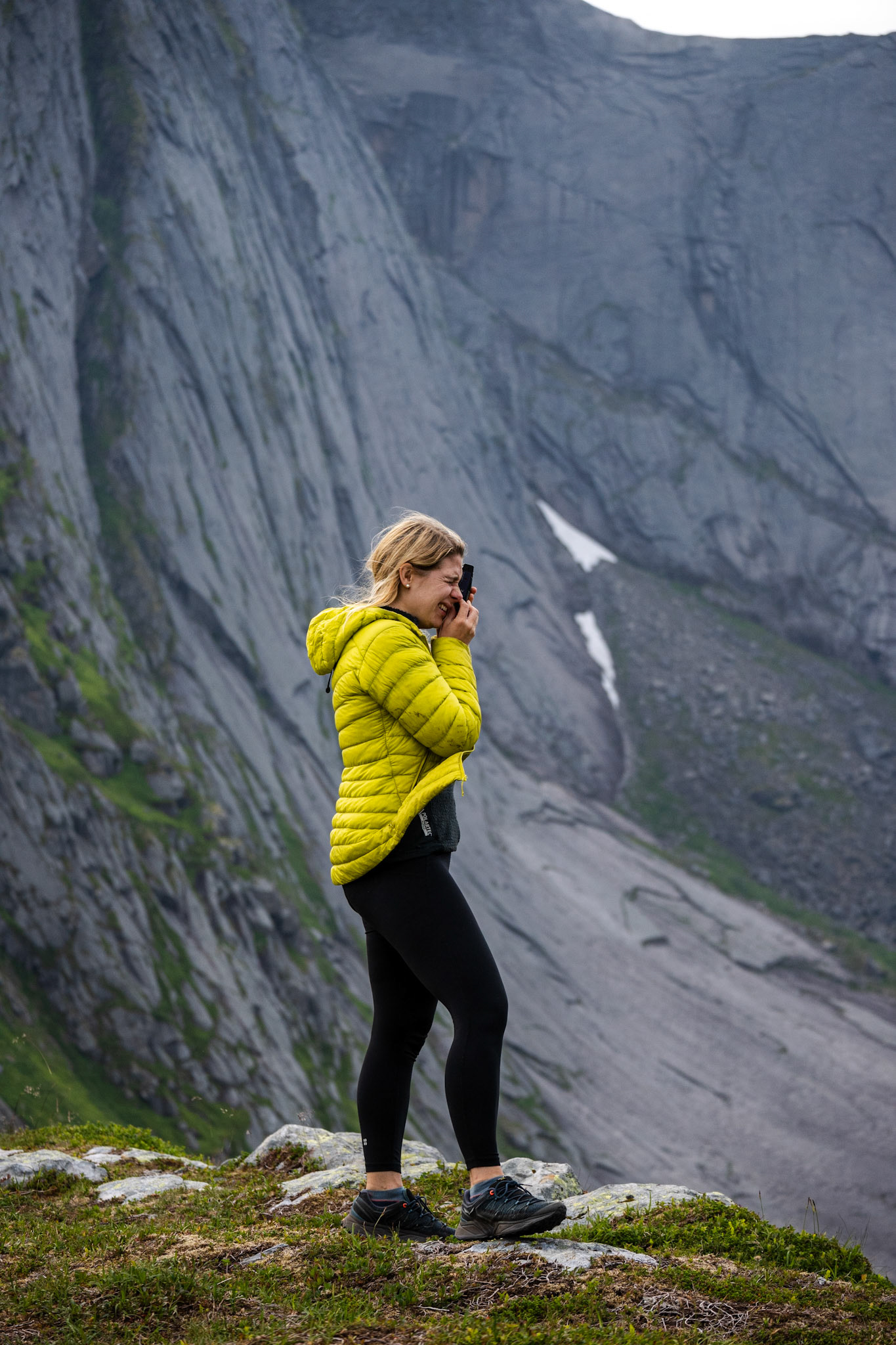 Day 10 - after a much needed rest in Reine, we took a ferry to another small village, Vindstad, and hiked up to the saddle of Helvetestinden - a 602m peak.